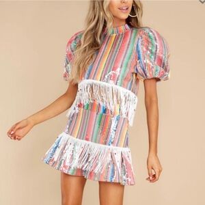 Queen of Sparkles fringe set, like-new